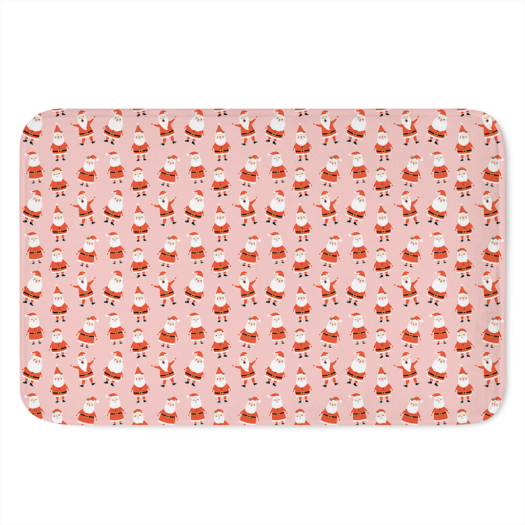 Cute Santa Claus Pattern Print Indoor Door Mat