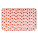 Cute Santa Claus Pattern Print Indoor Door Mat