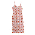 Cute Santa Claus Pattern Print Jersey Midi Cami Dress