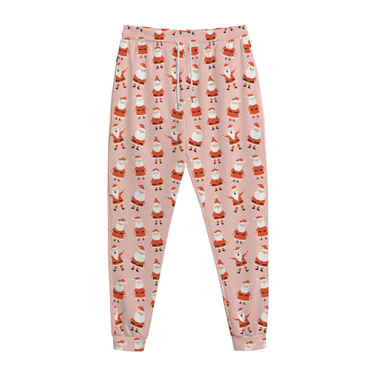 Cute Santa Claus Pattern Print Jogger Pants