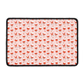 Cute Santa Claus Pattern Print Kitchen Mat