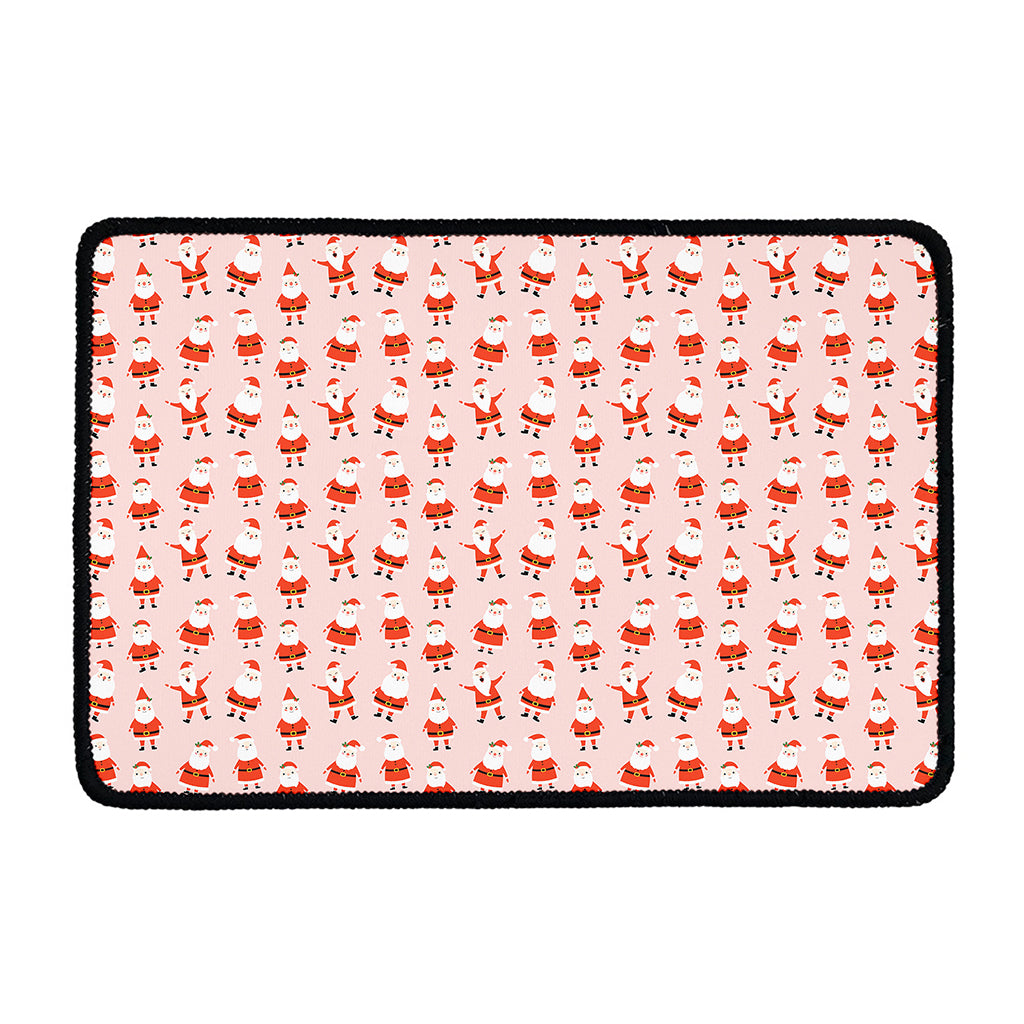 Cute Santa Claus Pattern Print Kitchen Mat