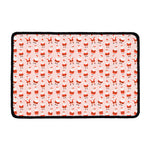 Cute Santa Claus Pattern Print Kitchen Mat