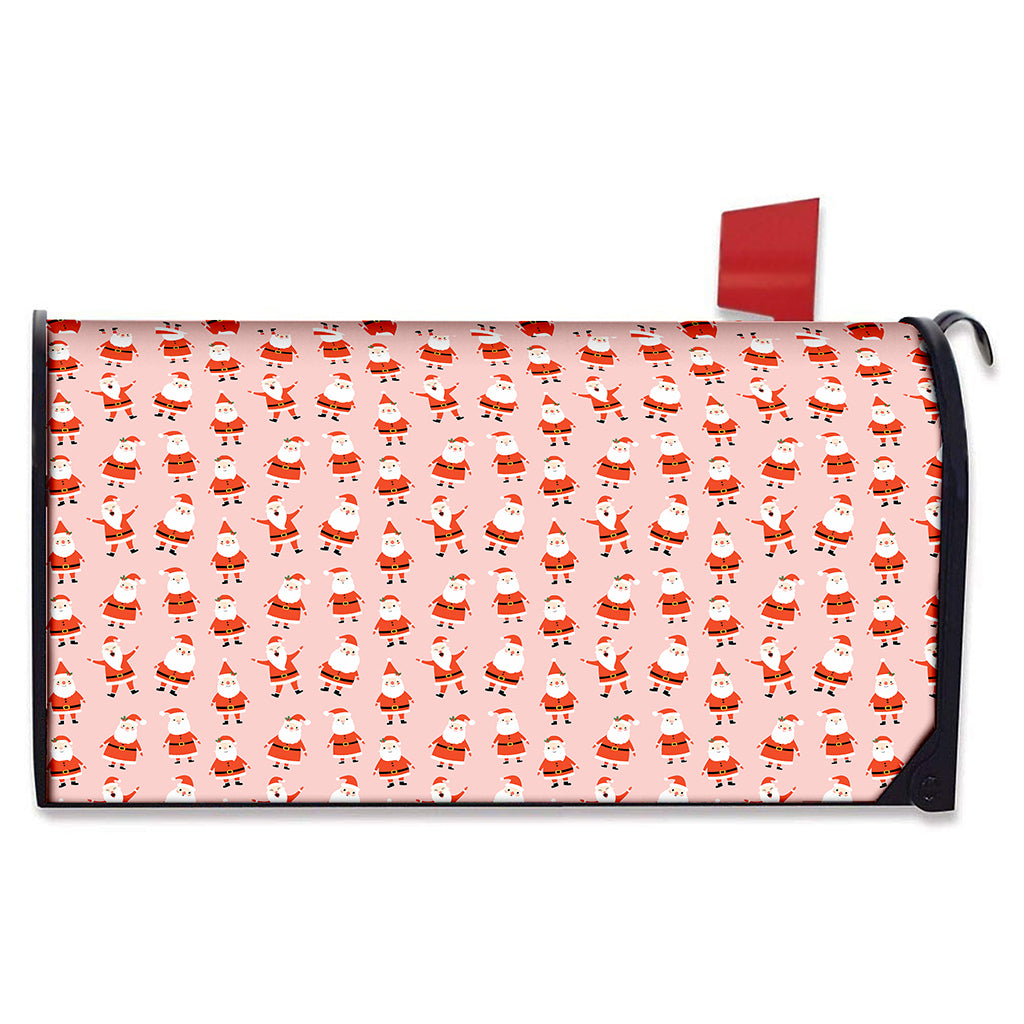 Cute Santa Claus Pattern Print Mailbox Cover