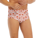 Cute Santa Claus Pattern Print Men's Briefs