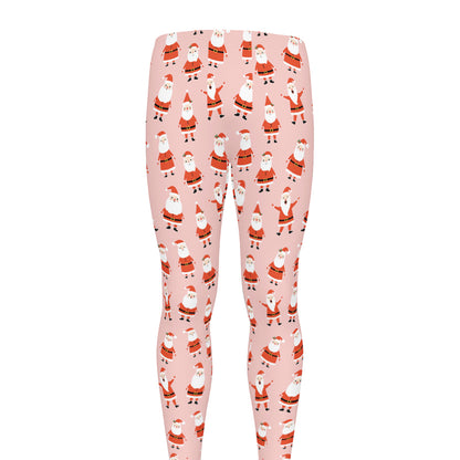 Cute Santa Claus Pattern Print Men's leggings