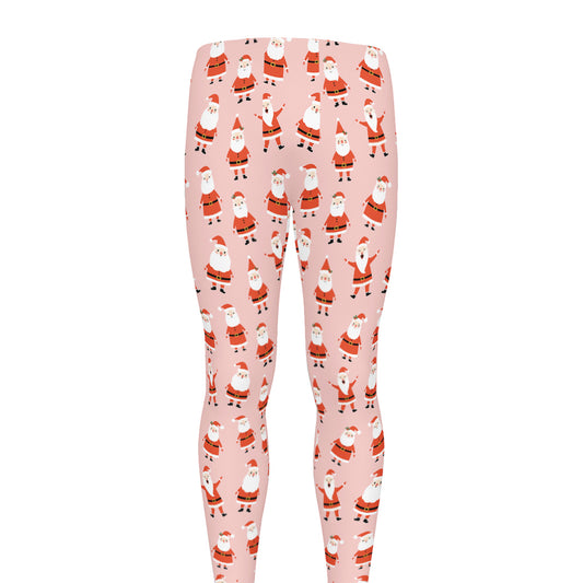 Cute Santa Claus Pattern Print Men's leggings