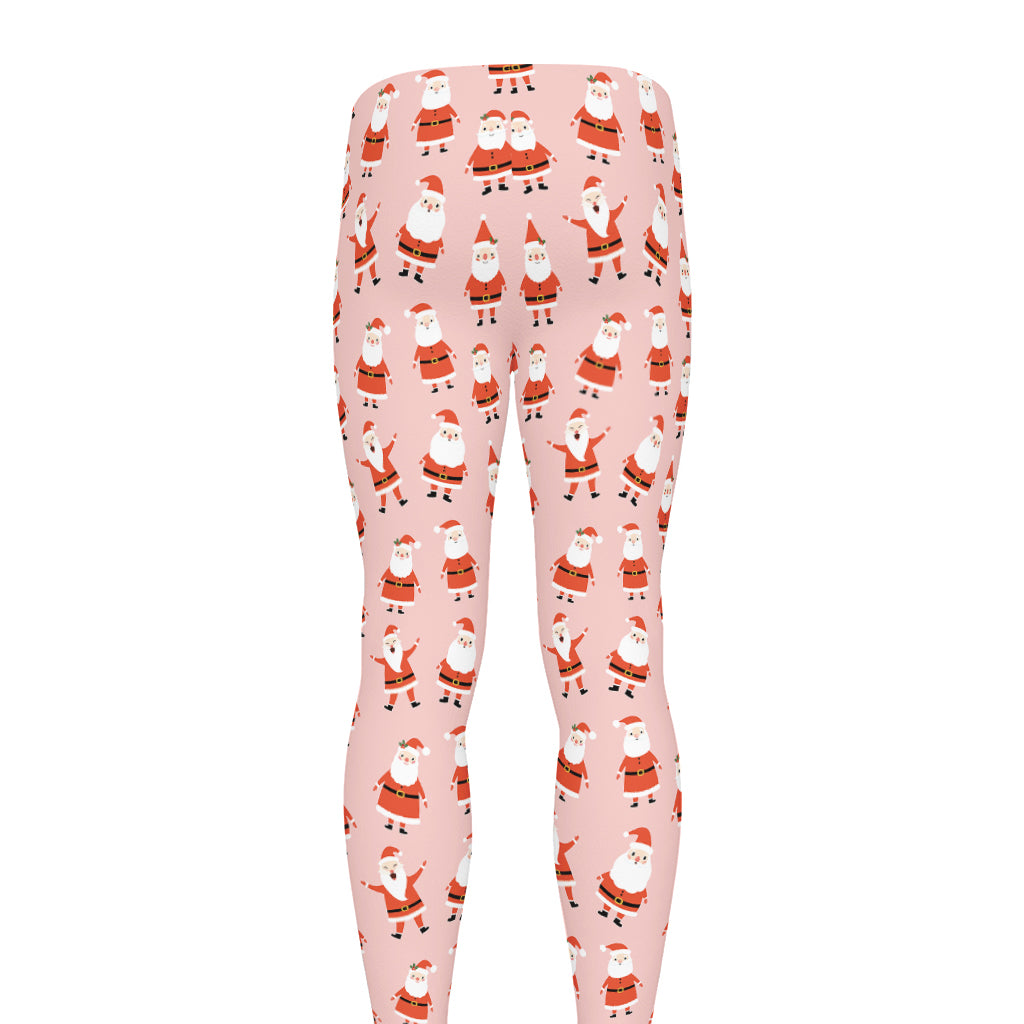 Cute Santa Claus Pattern Print Men's leggings