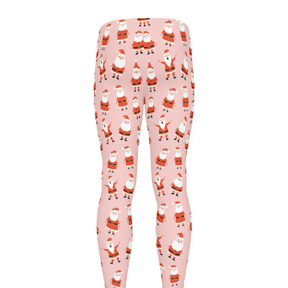 Cute Santa Claus Pattern Print Men's leggings