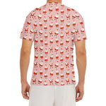 Cute Santa Claus Pattern Print Men's Short Sleeve Rash Guard