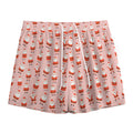 Cute Santa Claus Pattern Print Mesh Shorts