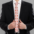 Cute Santa Claus Pattern Print Necktie