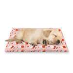 Cute Santa Claus Pattern Print Pet Cooling Mat Cover