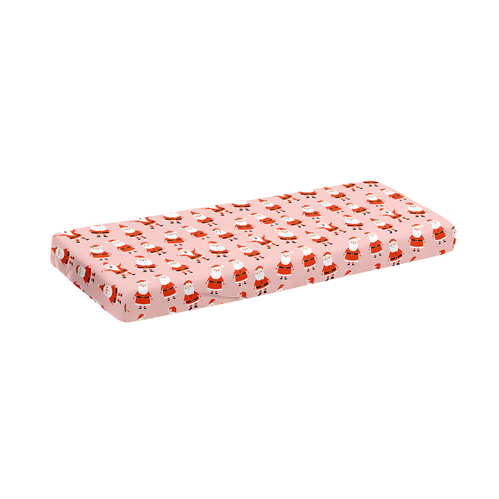 Cute Santa Claus Pattern Print Piano Keyboard Cover