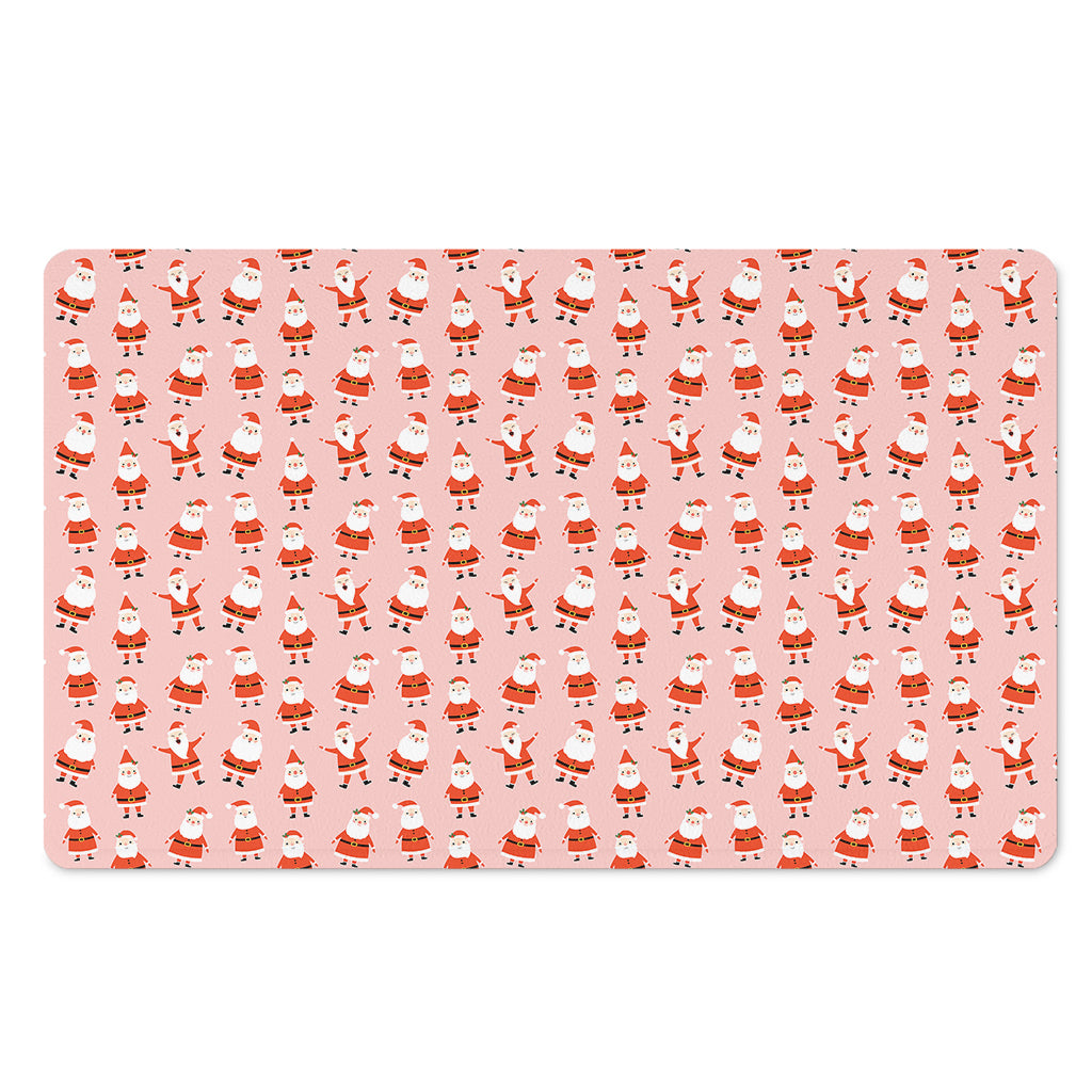 Cute Santa Claus Pattern Print Polyester Doormat