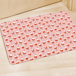 Cute Santa Claus Pattern Print Polyester Doormat