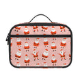 Cute Santa Claus Pattern Print Portable Lunch Bag