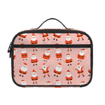 Cute Santa Claus Pattern Print Portable Lunch Bag