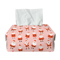 Cute Santa Claus Pattern Print Rectangle Tissue Box Cover
