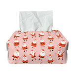 Cute Santa Claus Pattern Print Rectangle Tissue Box Cover