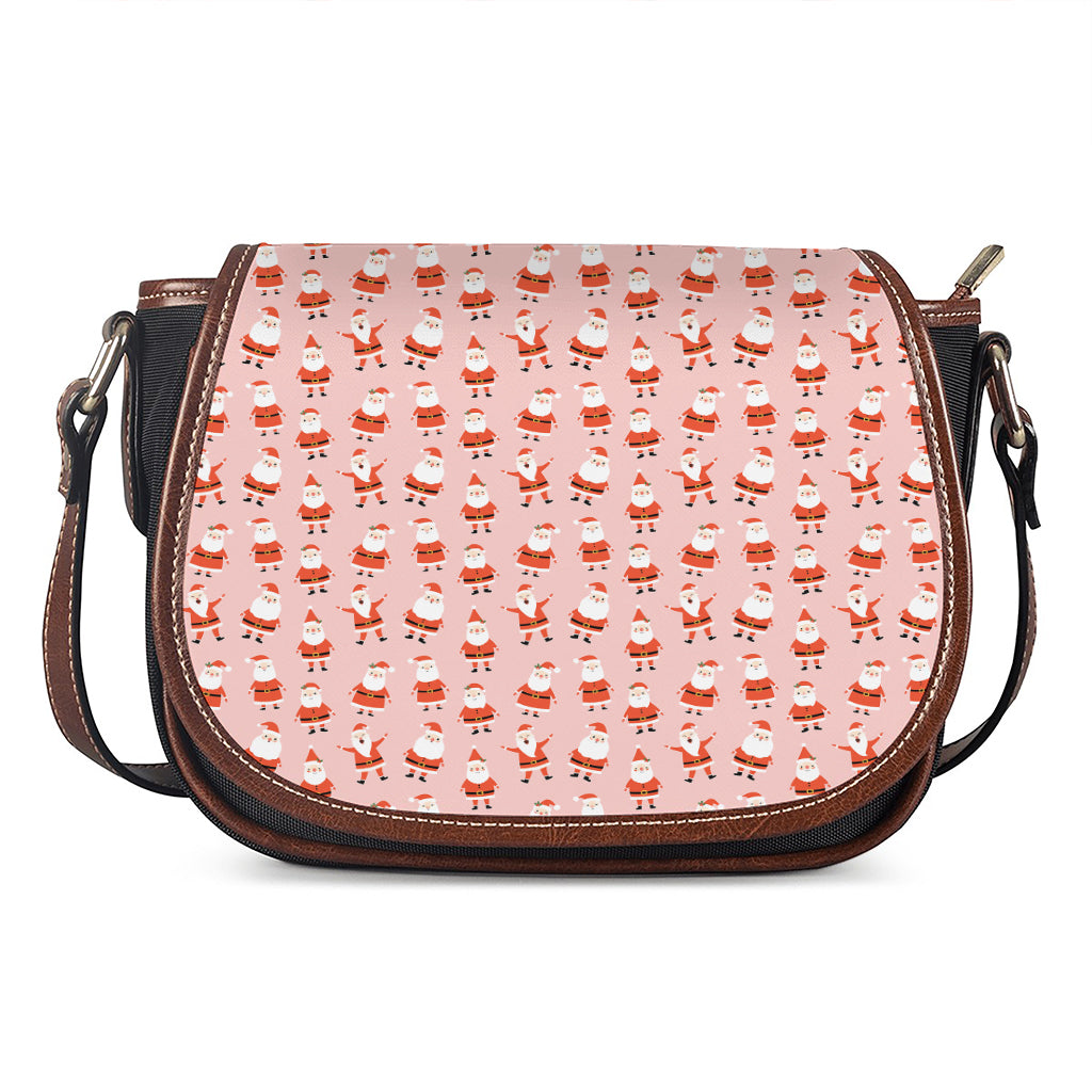 Cute Santa Claus Pattern Print Saddle Bag