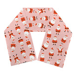 Cute Santa Claus Pattern Print Scarf