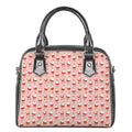 Cute Santa Claus Pattern Print Shoulder Handbag