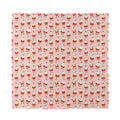 Cute Santa Claus Pattern Print Silk Bandana