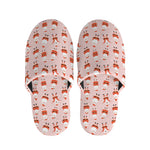 Cute Santa Claus Pattern Print Slippers