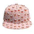 Cute Santa Claus Pattern Print Snapback Cap