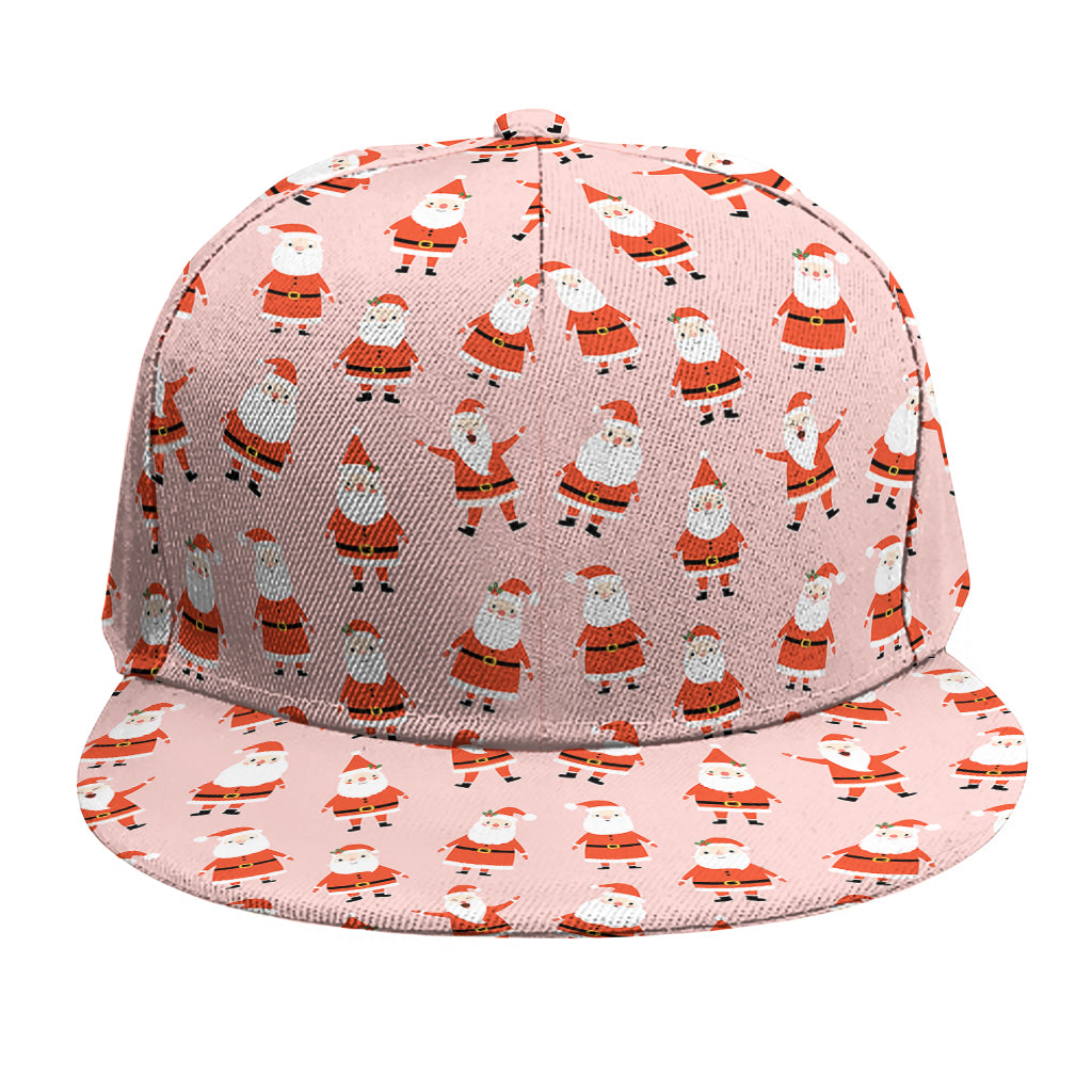 Cute Santa Claus Pattern Print Snapback Cap