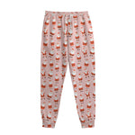 Cute Santa Claus Pattern Print Sweatpants