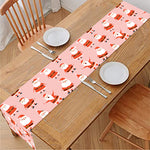 Cute Santa Claus Pattern Print Table Runner