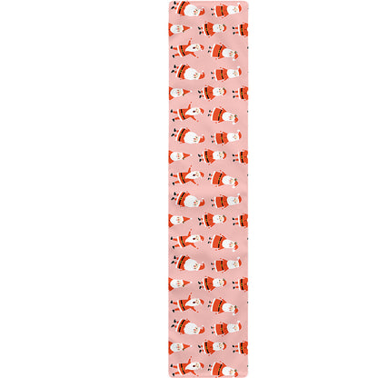 Cute Santa Claus Pattern Print Table Runner