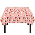 Cute Santa Claus Pattern Print Tablecloth