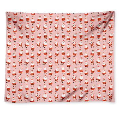 Cute Santa Claus Pattern Print Tapestry