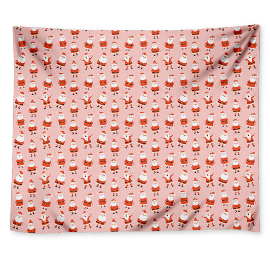 Cute Santa Claus Pattern Print Tapestry