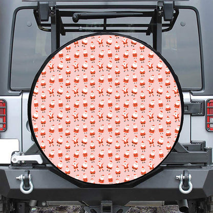 Cute Santa Claus Pattern Print Tire Cover