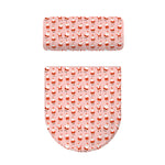 Cute Santa Claus Pattern Print Toilet Lid And Tank Cover Set