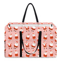 Cute Santa Claus Pattern Print Utility Tote Bag