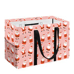 Cute Santa Claus Pattern Print Utility Tote Bag