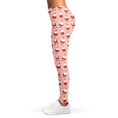 Cute Santa Claus Pattern Print Women's Leggings