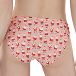 Cute Santa Claus Pattern Print Women's Panties