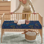Cute Sea Turtle Pattern Print Baby Crib Sheet