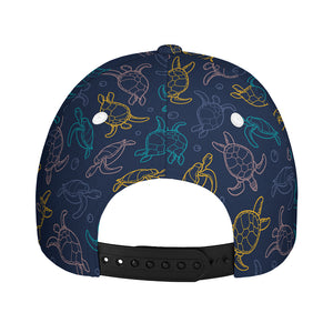 Cute Sea Turtle Pattern Print Baseball Cap