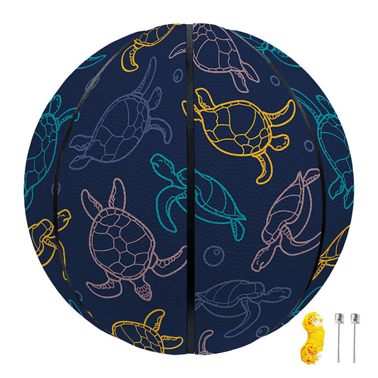 Cute Sea Turtle Pattern Print Basketball