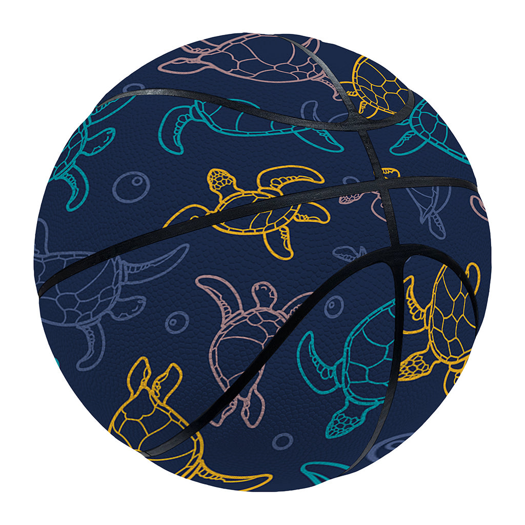 Cute Sea Turtle Pattern Print Basketball