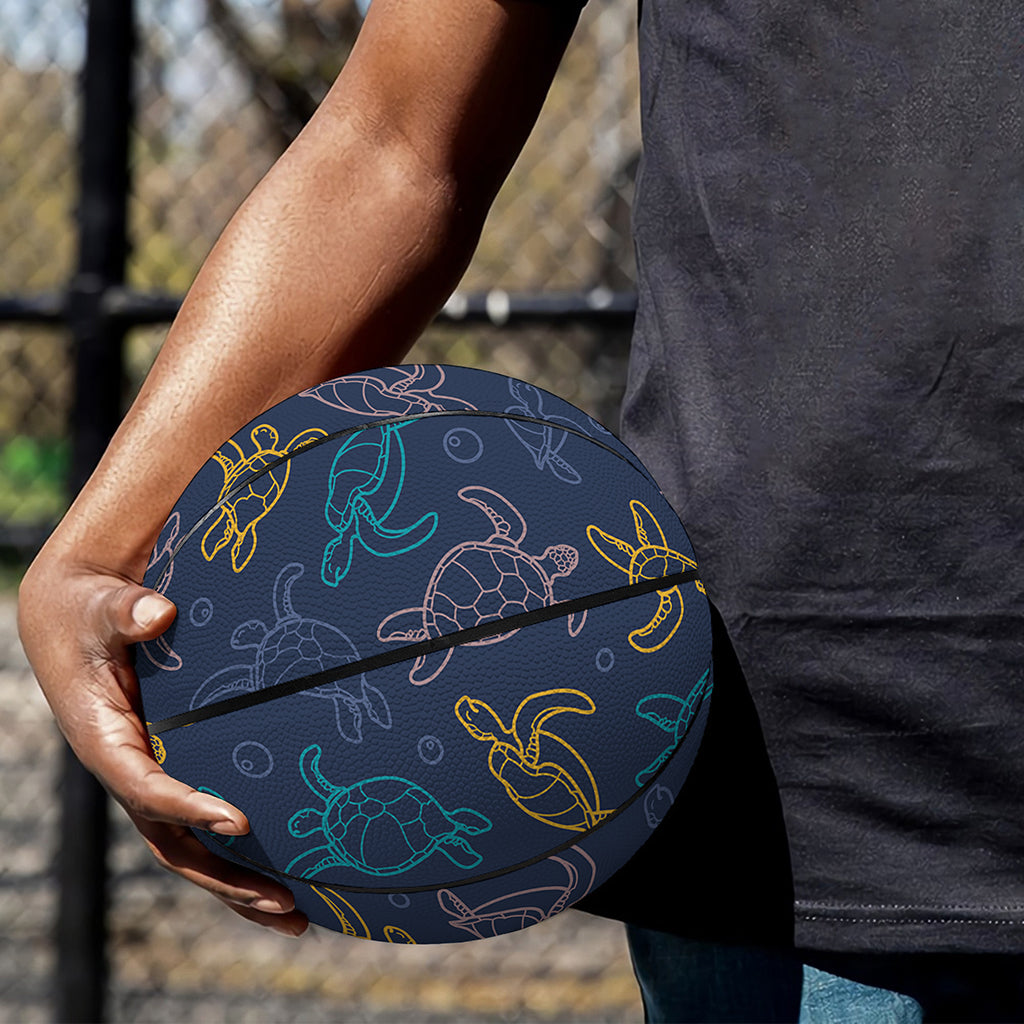 Cute Sea Turtle Pattern Print Basketball