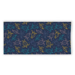 Cute Sea Turtle Pattern Print Beach Towel