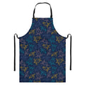 Cute Sea Turtle Pattern Print Bib Apron With Pocket
